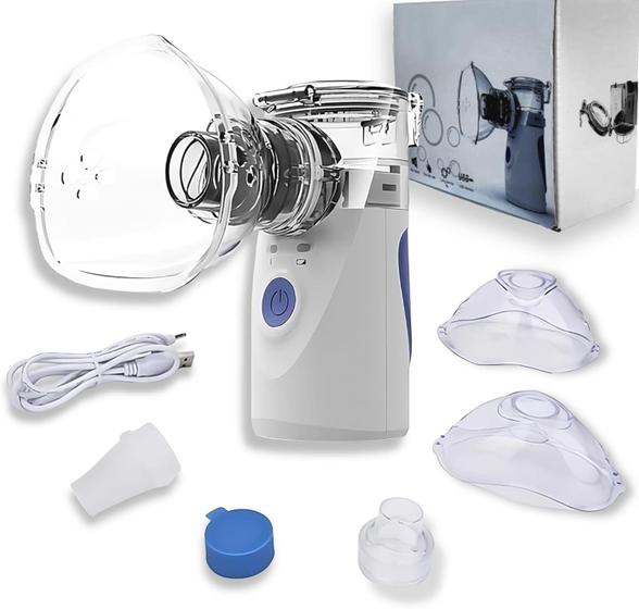 Imagem de Nebulizador Portátil Ultra Compacto: Inalador de Mão Mini para Umidificação e Respiração - Cuidados de Saúde Infantil