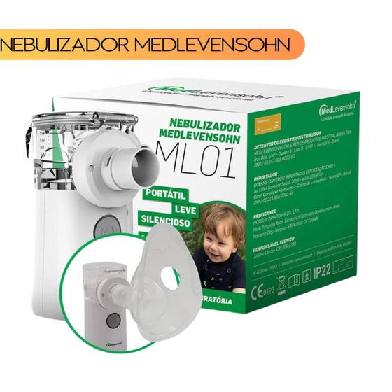 Imagem de Nebulizador Ultrassônico Portátil Ml01 - Medlevensohn