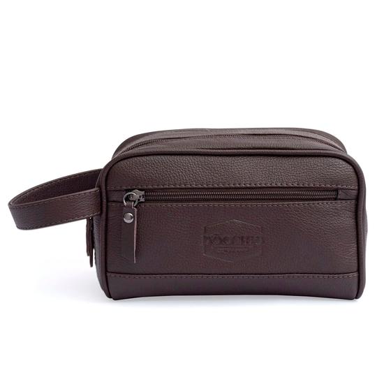 Necessaire / d-303n - marrom - D'OCCHIO - FATTO A MANO Imagem de Necessaire / d-303n - marrom