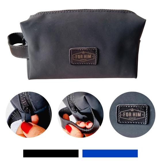 Imagem de Necessaire Emborrachada Masculina Organizador Mala Azul Fitness-Apparatos