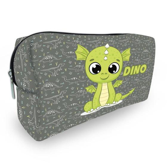 Imagem de Nécessaire Estojo Escolar Bolsa de Mão - Dino