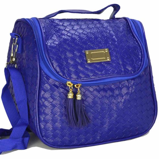 Imagem de Nécessaire Feminina Bolsa Térmica Luxo Azul CBRN07950