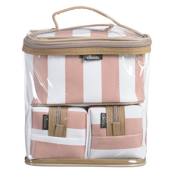 Necessaire Feminina Viagem 4 Peças Frasqueira Estilo / 300 Menor preço em Necessaire Feminina Viagem 4 Peças Frasqueira Estilo / 300