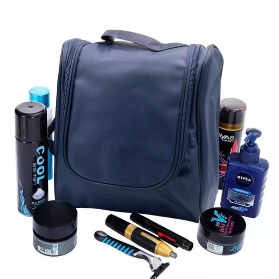 Imagem de Necessaire Masculina Feminina Organizador Bolso Interno Versátil Cosméticos Blogueira Creme Shampoo