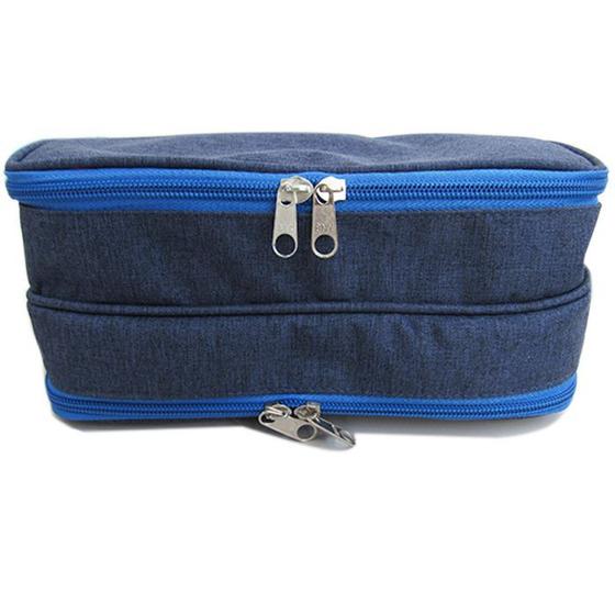 Imagem de Necessaire Organizador Estojo Masculino Feminino Azul