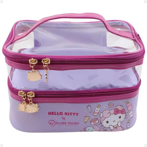 Imagem de Necessaire Transparente Hello Kitty By Klass Vough Kchk-01L