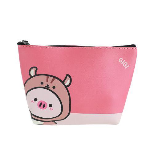 Imagem de Necessaire trapezio animal cosplay rosa