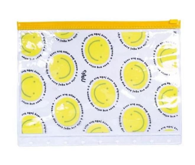Imagem de Necessaire ziplock g   frases cores e amores smile 38781
