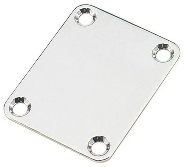 Imagem de Neck Plate Spirit placa junção braço guitarra cromado reta