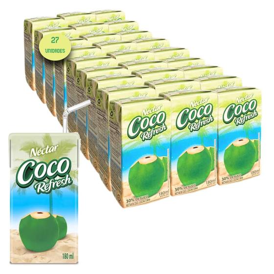 Imagem de Néctar De Coco Refresh 180Ml Caixa Com 27 Unidades