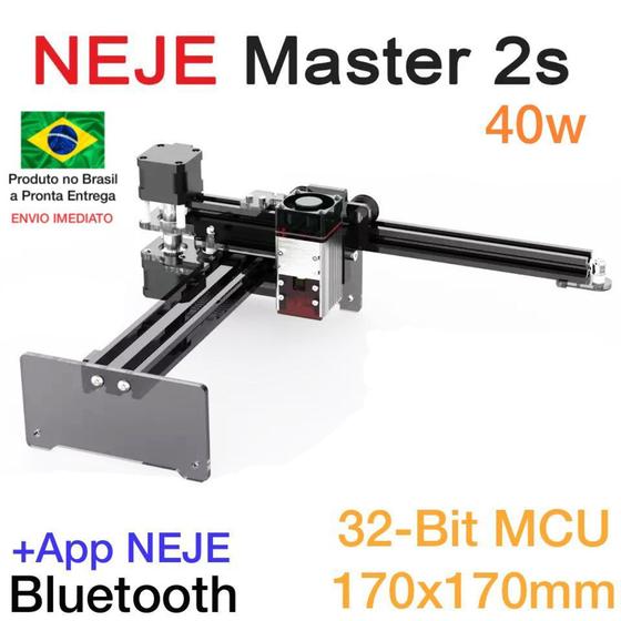 Imagem de Neje Master 2s 40w Maquina De Gravura E Corte A Laser - Cnc - Neje Master