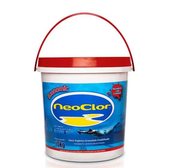 Imagem de Neoclor Estabilizado Cloro Para Piscina Balde 10kg