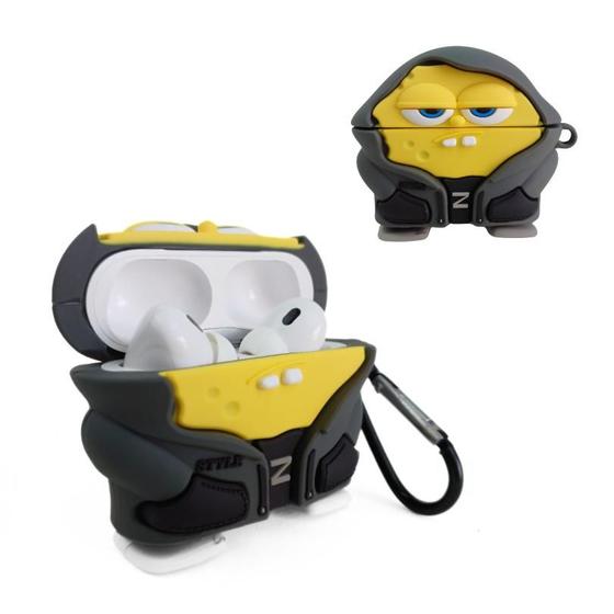 Imagem de NERDCASE, Case, Capa, Capinha Bob Estiloso, Silicone, Compatível com AirPods Pro 1 e 2