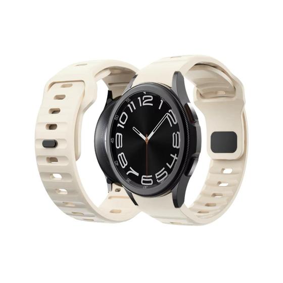 Imagem de NERDCASE, Pulseira de Silicone, Compatível com Samsung Galaxy Watch 22mm, Bege