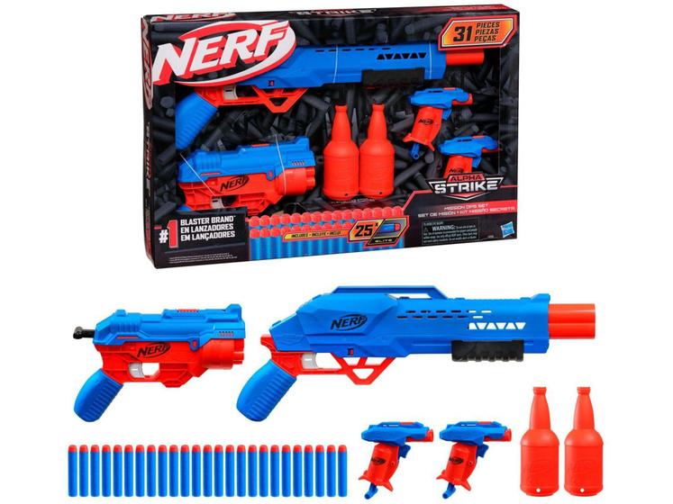 Imagem de Nerf Alpha Strike Kit Missão Secreta Hasbro - 31 Peças