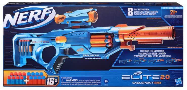 Imagem de Nerf Elite Lança Dardos 2.0 Eaglepoint RD8 Hasbro F0424