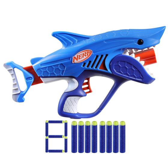 Imagem de Nerf Junior Wild Sharkfire - Dart Blaster com 8 Dardos Elite
