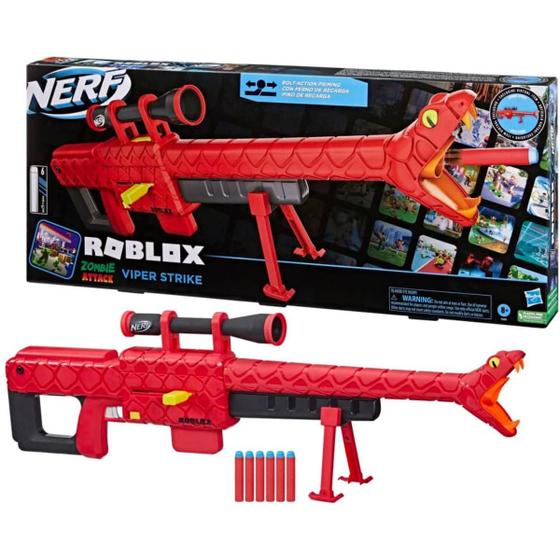 Imagem de Nerf Lançador Dardos Roblox Zombie Attack Vermelho - Hasbro