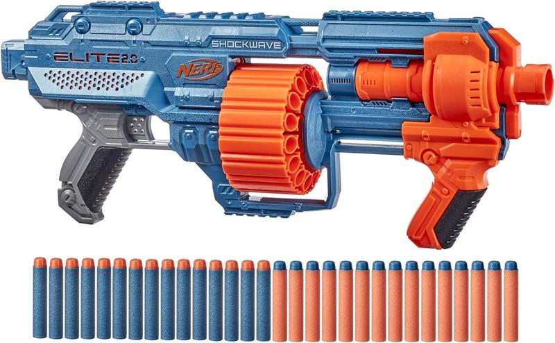 Imagem de NERF, Lançador Elite Schockwave RD-15, Multicor Hasbro