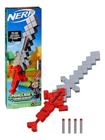 Imagem de Nerf Lançador Minecraft Hearstealer Espada - Hasbro F7598