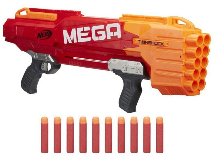 Imagem de Nerf N-Strike Mega TwinShock Hasbro - 10 Dardos