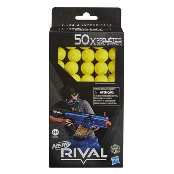 Recharge Nerf Rival 25 Billes – Munitions à Fort Impact – Compatible Lanceurs Rival – Hasbro
