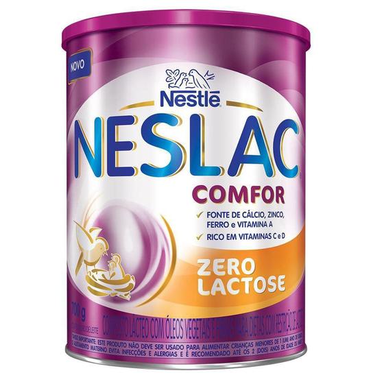 Neslac Comfor Zero Lactose Composto Lácteo 700g - Nestlé Menor preço em Neslac Comfor Zero Lactose Composto Lácteo 700g - Nestlé