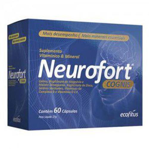 Imagem de Neurofort Cognis Com 60 Comprimidos Cansaço Físico E Mental