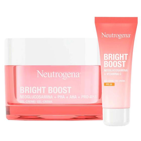 Imagem de Neutrogena Bright Boost Kit  Gel Creme Hidratante + Gel Creme Hidratante FPS30