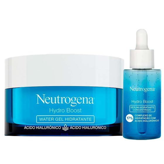 Imagem de Neutrogena Hydro Boost Kit  Hidratante Facial Water Gel + Sérum Hidratante