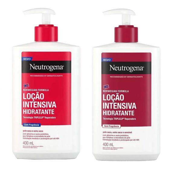 Imagem de Neutrogena Norwegian Intensivo Kit Com 2 Hidratantes Com e Sem Fragrância