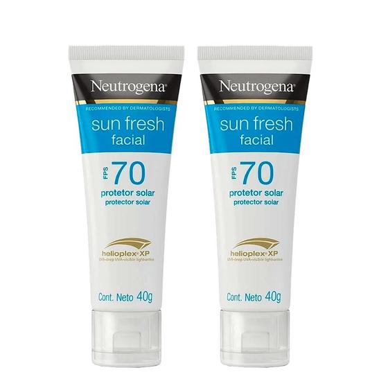 Imagem de Neutrogena Protetor Solar Facial Sun Fresh FPS 70 Kit  2 Unidades