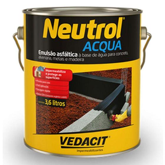 Imagem de Neutrol Acqua Tinta Asfaltica 3,6 Lts Vedacit - Otto Baumgart