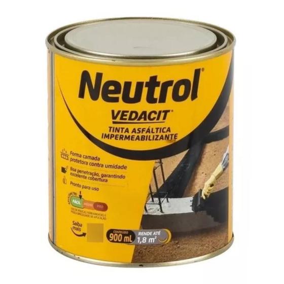 Imagem de Neutrol pintura asfaltica 900ml vedacit