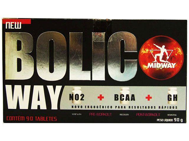 Imagem de New Bolic Way 90 Tabletes NO2 BCAA GH