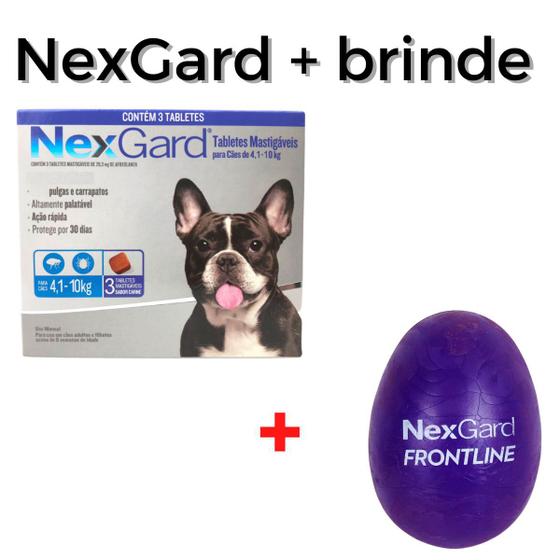 Nexgard 3 Tablete 4 1 A 10kg P Pulgas E Carrapatos Boehringer 