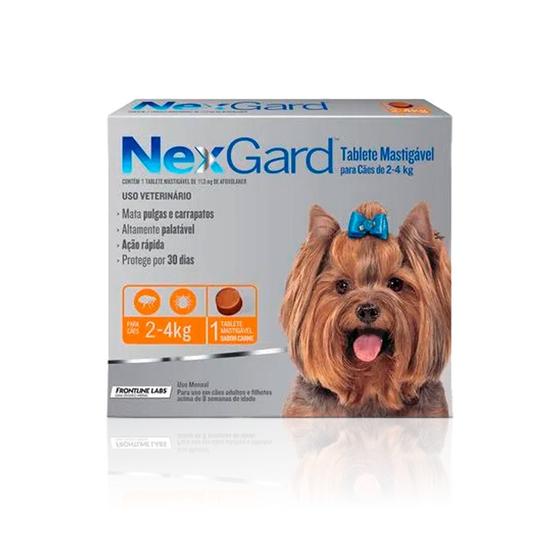Imagem de Nexgard Antipulgas e Carrapatos para Cachorros de 2 a 4kg
