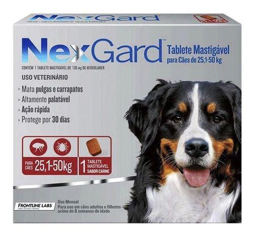 Imagem de Nexgard Para Cães De 25 A 50 Kg 1 Cp Antipulgas E Carrapatos