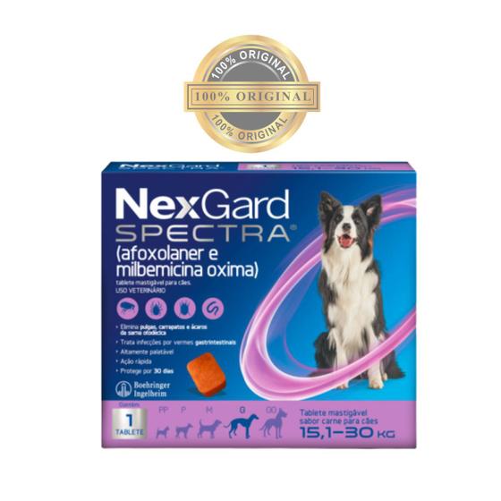 Imagem de NexGard Spectra Antipulgas e Carrapatos Cães de 15,1 a 30 kg
