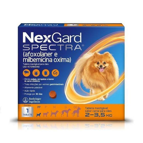 Imagem de NexGard Spectra Antipulgas e Carrapatos Para Cães de 2 a 3,5kg - Boehringer Ingelheim