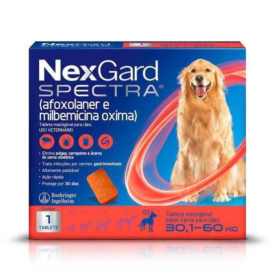 Imagem de NexGard Spectra Antipulgas e Carrapatos Para Cães de 30,1 a 60kg