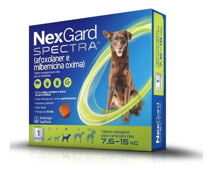 Imagem de Nexgard Spectra Antipulgas e Carrapatos para Cães de 7,6 a 15kg