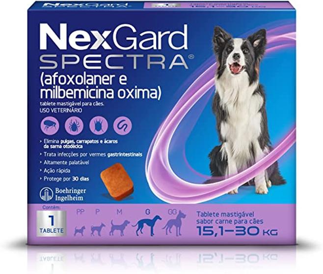 Imagem de Nexgard Spectra Para Cães De 15,1 A 30 Kg 