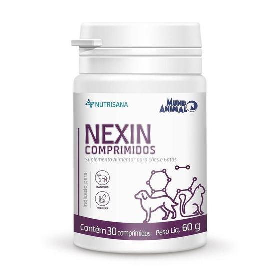 Nexin Nutrisana Suplemento Mundo Animal 30Comprimidos 60g Menor preço em Nexin Nutrisana Suplemento Mundo Animal 30Comprimidos 60g