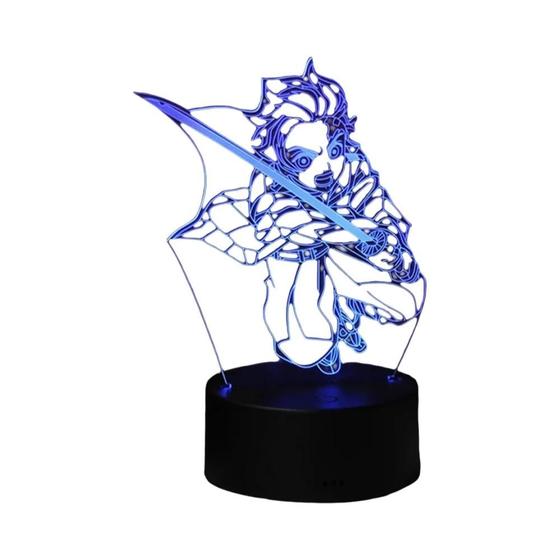 Imagem de Nezuko Kamado 3D LED Night Light Kimetsu No Yaiba Decoração De Quarto Crianças Candeeiro De Mesa