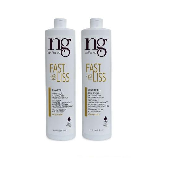 Imagem de Ng De France Kit Pós Fast Liss Shampoo 1000ml + Cond. 1000ml