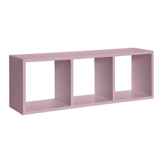 Imagem de Nicho 1,5 Cor Rosa Quartz 80X28X20Cm (Kids)