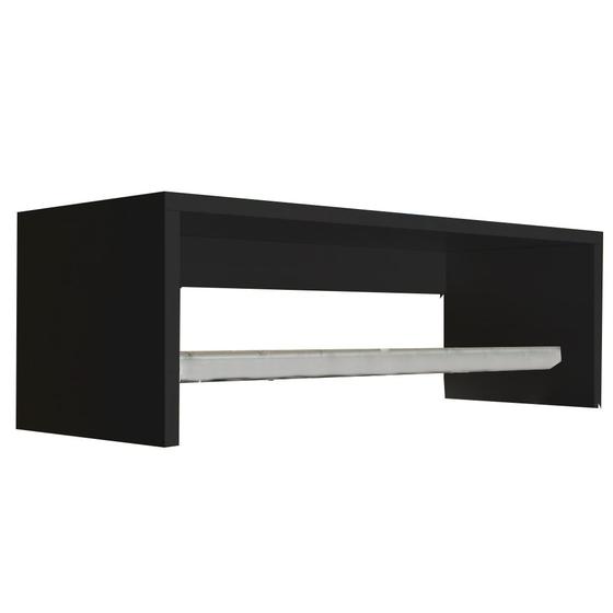 Imagem de Nicho Com Varão 80cm Preto Em Mdf F031