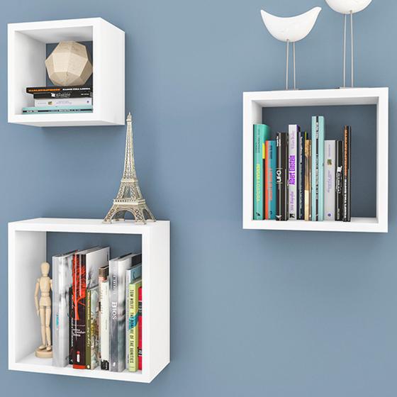 Nicho Conjunto 3 Peças para Decoração 3078 Branco Menor preço em Nicho Conjunto 3 Peças para Decoração 3078 Branco