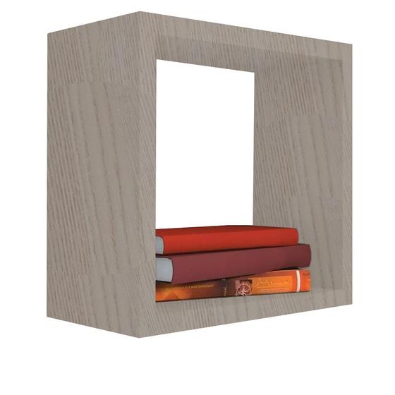 Imagem de nicho decorativo 45x45x20 cm madeirado Hub18